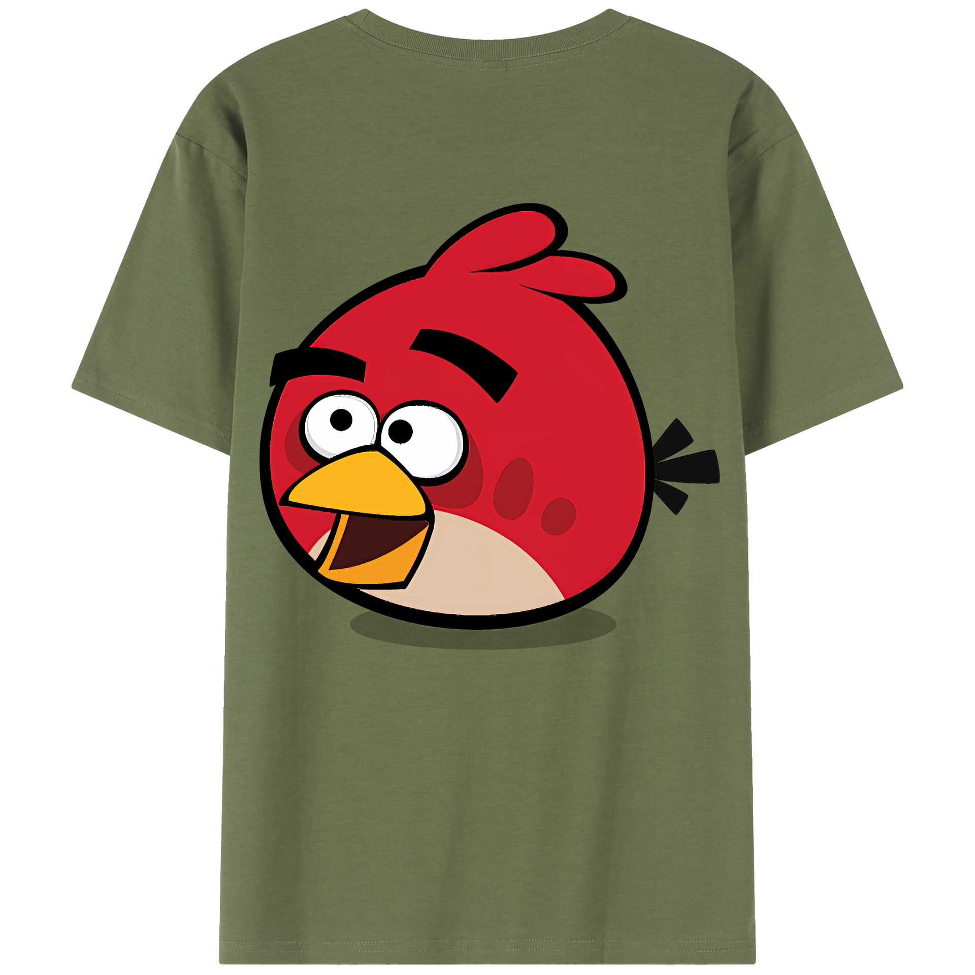 （画像用） Angry Birds アングリーバード 綿100％半袖Tシャツ（背面プリント）